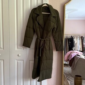 Olive Green Puffer Coat